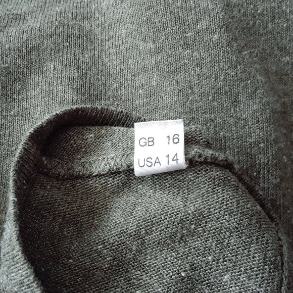 Vintage 90s Linen Blend Top Made in Italy - Picture 7 of 8